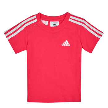 tekstylia Dziecko T-shirty z krótkim rękawem Adidas Sportswear IB 3S TSHIRT Różowy / Puissant