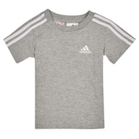 tekstylia Dziecko T-shirty z krótkim rękawem Adidas Sportswear IB 3S TSHIRT Bruyère / Szary / Moyen