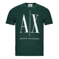 tekstylia Męskie T-shirty z krótkim rękawem Armani Exchange 8NZTPA Zielony