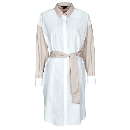 tekstylia Damskie Sukienki krótkie Armani Exchange 3RYA22 Beżowy / Biały