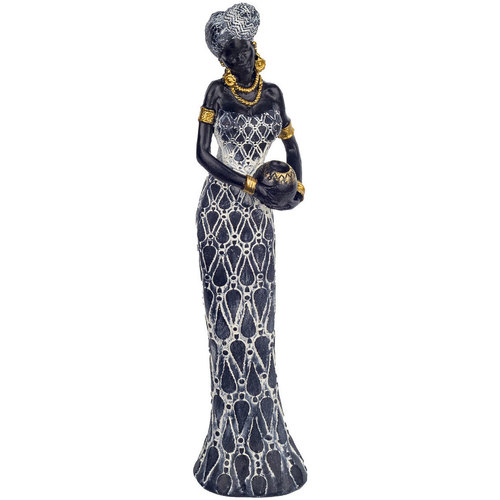 Dom Statuetki i figurki  Signes Grimalt Figura Afrykańska Kobieta Brązowy