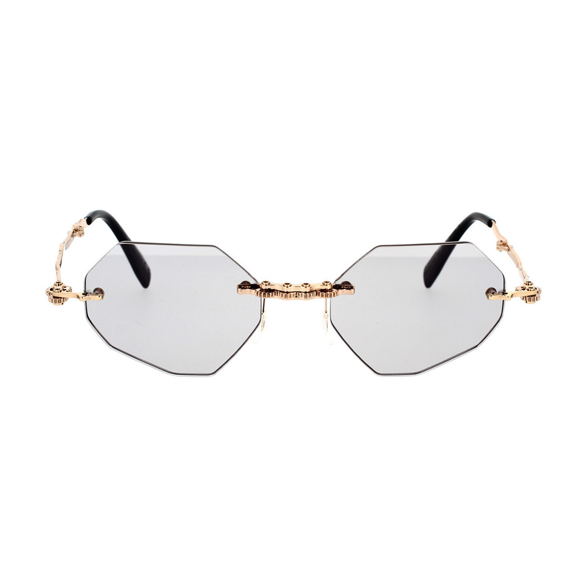 Zegarki & Biżuteria  okulary przeciwsłoneczne Kuboraum Occhiali Da Sole  H44 PG-2F Folding Złoty