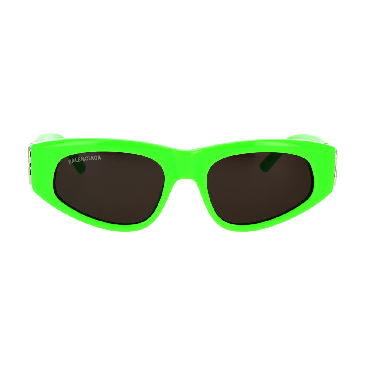 Zegarki & Biżuteria  Damskie okulary przeciwsłoneczne Balenciaga Occhiali da Sole  Dynasty BB0095S 009 Zielony