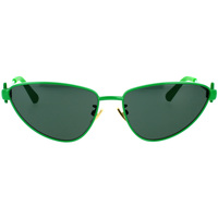 Zegarki & Biżuteria  Damskie okulary przeciwsłoneczne Bottega Veneta Occhiali da Sole  BV1186S 004 Zielony