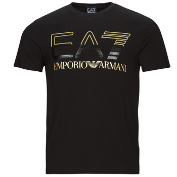 tekstylia Męskie T-shirty z krótkim rękawem Emporio Armani EA7 3RPT07-PJLBZ Czarny / Złoty