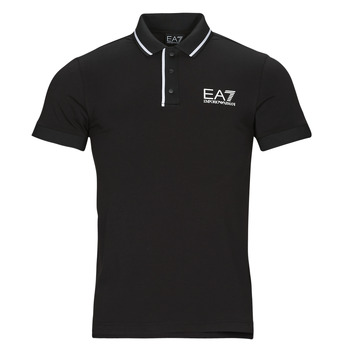 tekstylia Męskie Koszulki polo z krótkim rękawem Emporio Armani EA7 3RPF17-PJ03Z Czarny / Biały