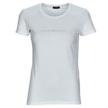 tekstylia Damskie T-shirty z krótkim rękawem Emporio Armani T-SHIRT CREW NECK Biały
