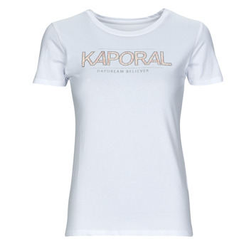 tekstylia Damskie T-shirty z krótkim rękawem Kaporal JALL ESSENTIEL Biały
