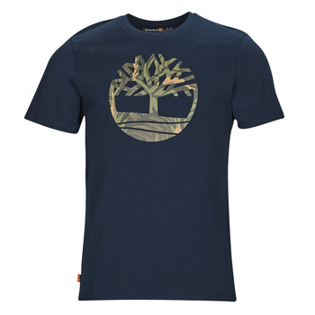 tekstylia Męskie T-shirty z krótkim rękawem Timberland SS Tree Logo Seasonal Camo Tee Marine