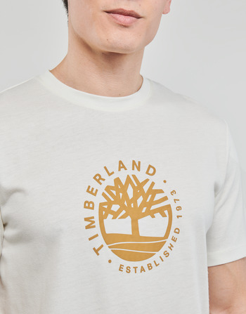 Timberland SS Refibra Logo Graphic Tee Regular Biały