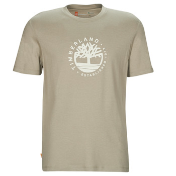 tekstylia Męskie T-shirty z krótkim rękawem Timberland SS Refibra Logo Graphic Tee Regular Szary