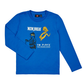 tekstylia Chłopiec T-shirty z długim rękawem LEGO Wear  LWTAYLOR 624 - T-SHIRT L/S Niebieski