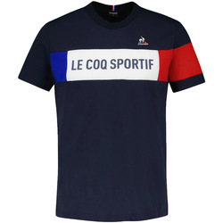 tekstylia T-shirty z krótkim rękawem Le Coq Sportif Tricolore Tee Niebieski