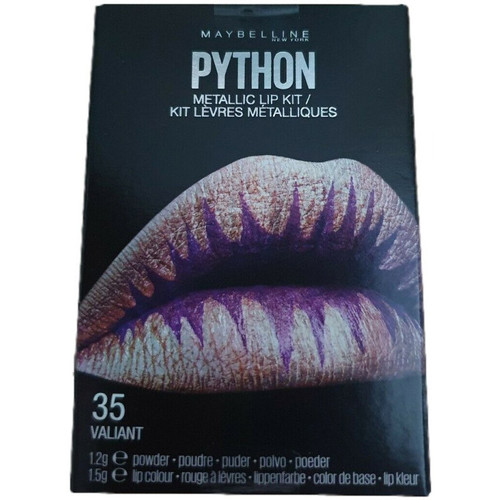 uroda Damskie Palety do makijażu oczu  Maybelline New York Python Metallic Lipstick Kit - 35 Valiant Inny