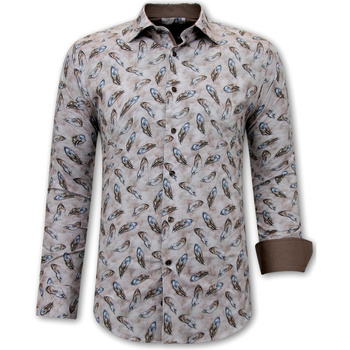 tekstylia Męskie Koszule z długim rękawem Gentile Bellini 140066771 Brązowy
