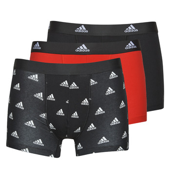Bielizna Męskie Bokserki Adidas Sportswear ACTIVE FLEX COTTON PACK X3 Czarny / Czerwony