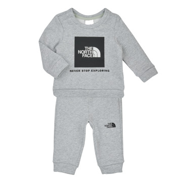 tekstylia Dziecko Zestawy dresowe The North Face Baby Cotton Fleece Set Szary / Czarny
