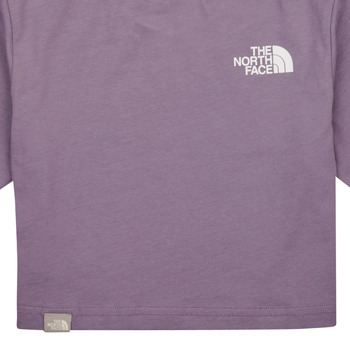 The North Face Girls S/S Crop Simple Dome Tee Fioletowy