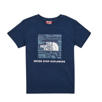tekstylia Chłopiec T-shirty z krótkim rękawem The North Face Boys S/S Redbox Tee Marine