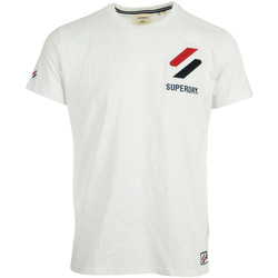 tekstylia Męskie T-shirty z krótkim rękawem Superdry Sportstyle Chenille Tee Biały