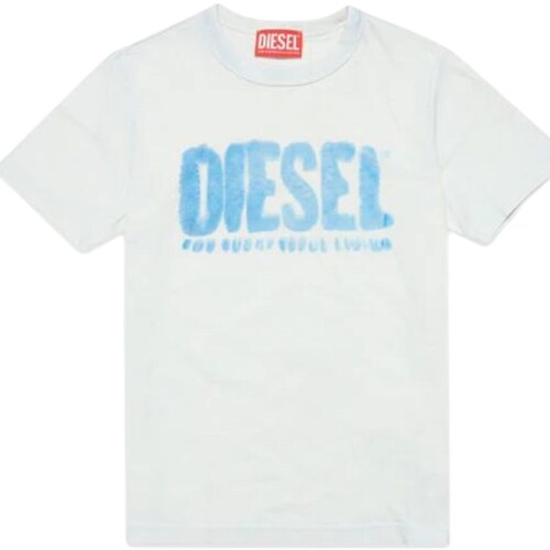 tekstylia Chłopiec T-shirty z krótkim rękawem Diesel J01130-0KFAV Biały