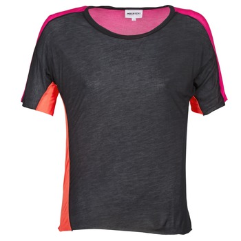 tekstylia Damskie T-shirty z krótkim rękawem American Retro CAROLE Czarny / Różowy