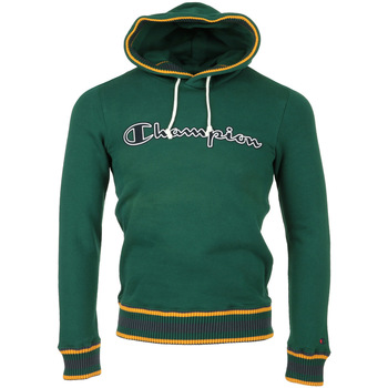 tekstylia Męskie Bluzy Champion Hooded Sweatshirt Zielony