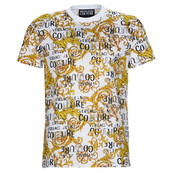 tekstylia Męskie T-shirty z krótkim rękawem Versace Jeans Couture GAH6S0-G03 Biały / Imprimé
