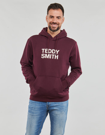 tekstylia Męskie Bluzy Teddy Smith SICLASS HOODY Bordeaux