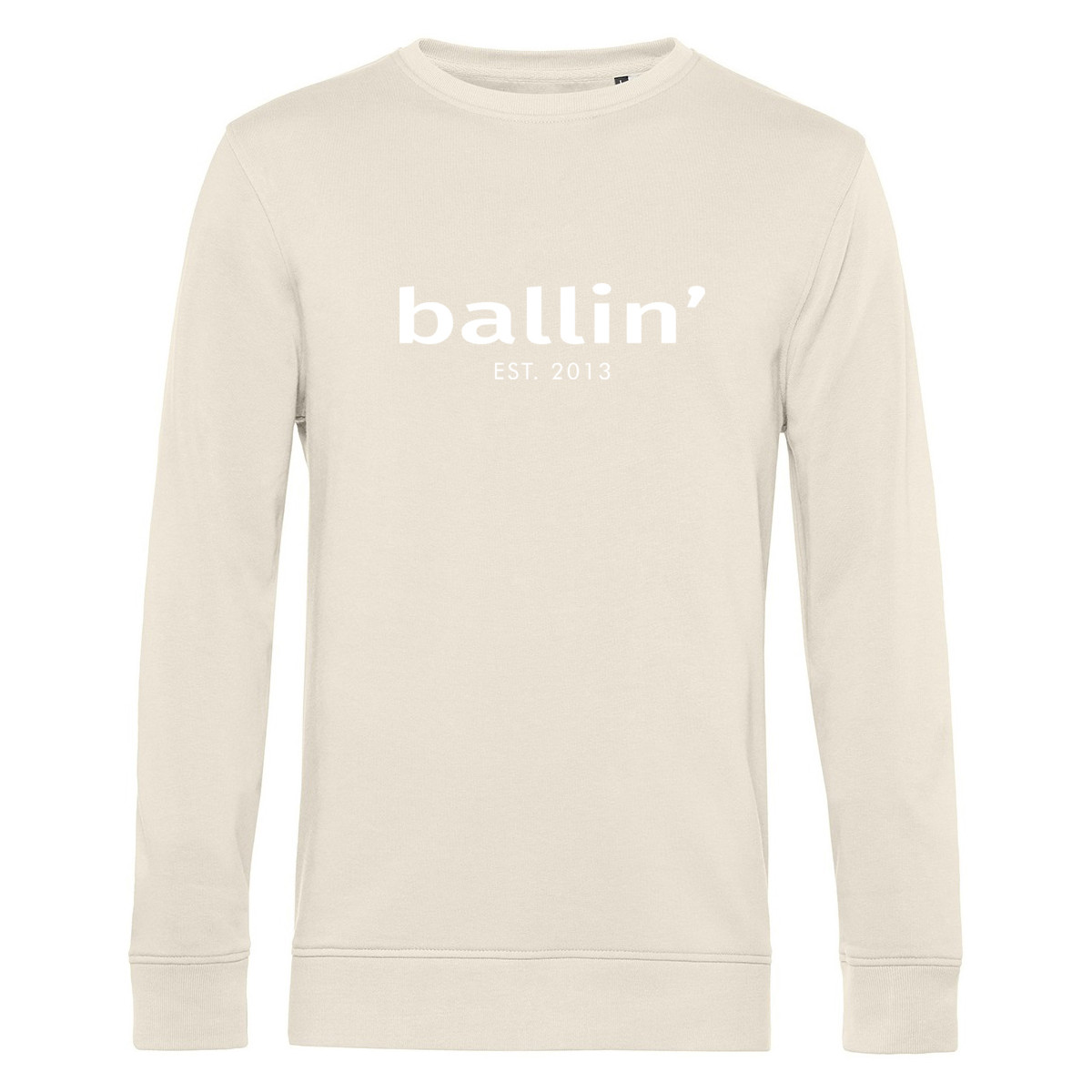 tekstylia Męskie Bluzy Ballin Est. 2013 Basic Sweater Beżowy