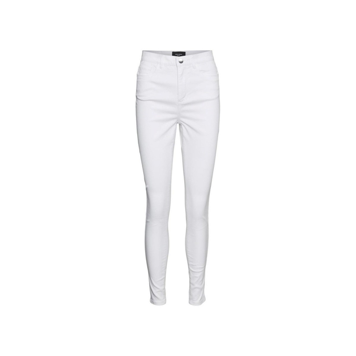 tekstylia Damskie Spodnie Vero Moda 10262685 SOPHIA Biały