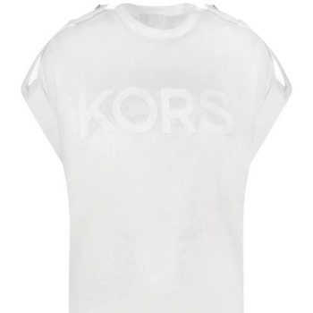 tekstylia Damskie T-shirty i Koszulki polo MICHAEL Michael Kors  Biały