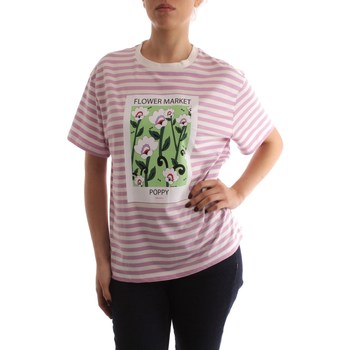 tekstylia Damskie T-shirty z krótkim rękawem Emme Marella ATZECO Różowy