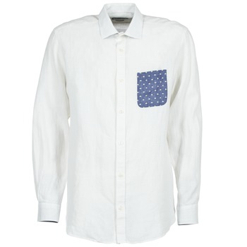 tekstylia Męskie Koszule z długim rękawem Serge Blanco CHACA Biały