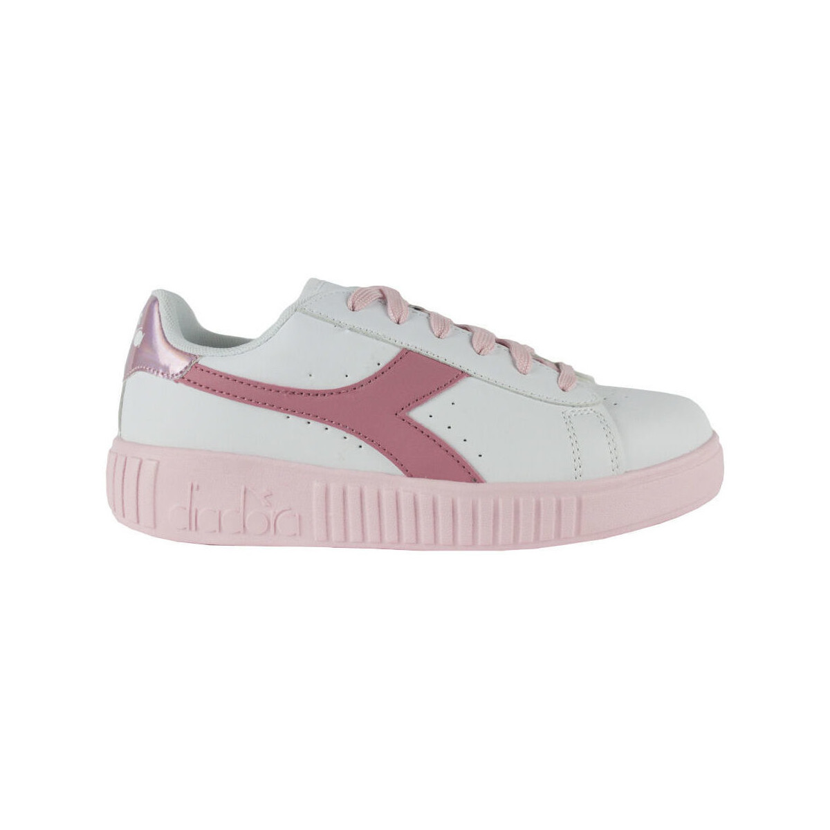 Buty Dziecko Trampki Diadora 101.176595 01 C0237 White/Sweet pink Różowy