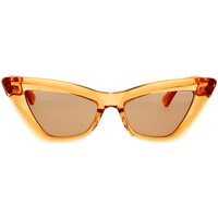Zegarki & Biżuteria  Damskie okulary przeciwsłoneczne Bottega Veneta Occhiali da Sole  BV1101S 011 Pomarańczowy