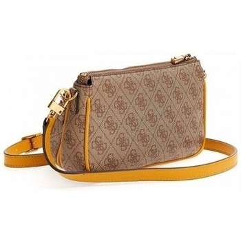 Guess IZZY DOUBLE POUCH CROSSBO Beżowy