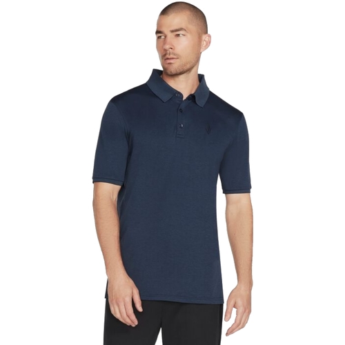 tekstylia Męskie Koszulki polo z krótkim rękawem Skechers Off Duty Polo Shirt Niebieski