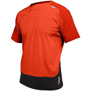 tekstylia Męskie T-shirty i Koszulki polo Poc 52501-1210 RESISTANCE XC TEE ORANGE/BLACK SS 52501-1210 czarny, czerwony