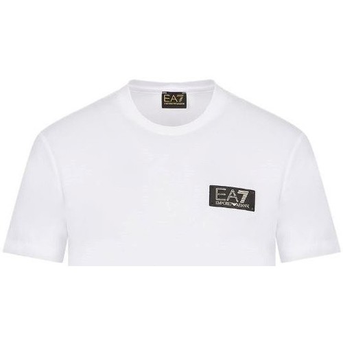 tekstylia Męskie T-shirty z krótkim rękawem Emporio Armani EA7 3RPT19 PJM9Z Biały