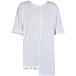 tekstylia Męskie T-shirty z krótkim rękawem La Haine Inside Us P2308 3M | LALBATRO Biały