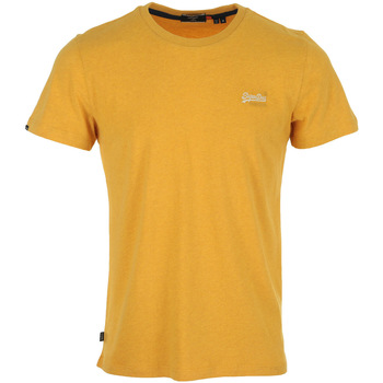 tekstylia Męskie T-shirty z krótkim rękawem Superdry OL Vintage Emb Tee Żółty