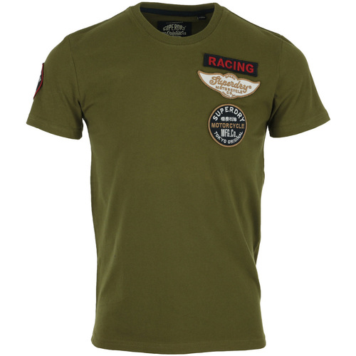 tekstylia Męskie T-shirty z krótkim rękawem Superdry Plane Flyers Tee Zielony
