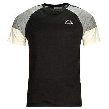 tekstylia Męskie T-shirty z krótkim rękawem Kappa IPOOL Czarny / Biały / Szary