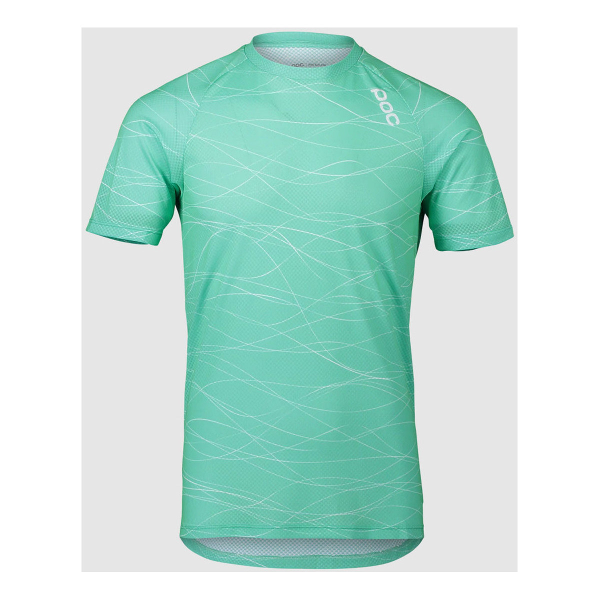 tekstylia Męskie T-shirty i Koszulki polo Poc 52842-8389 MTB  PURE TEE LINES FLUORITE GREEN Zielony