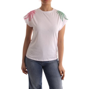 tekstylia Damskie T-shirty z krótkim rękawem Marella OXALIS Biały