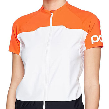 tekstylia Damskie T-shirty z krótkim rękawem Poc 136416 WHITE/NAVY ZIP biały, pomarańczowy, granatowy