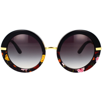 Zegarki & Biżuteria  Damskie okulary przeciwsłoneczne D&G Occhiali da Sole Dolce&Gabbana DG4393 34008G Czarny