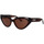 Zegarki & Biżuteria  Damskie okulary przeciwsłoneczne Balenciaga Occhiali da Sole  BB0270S 002 Brązowy
