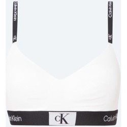 tekstylia Damskie Biustonosze Calvin Klein Jeans 000QF7218E100 LGHT LINED BRALETTE Biały